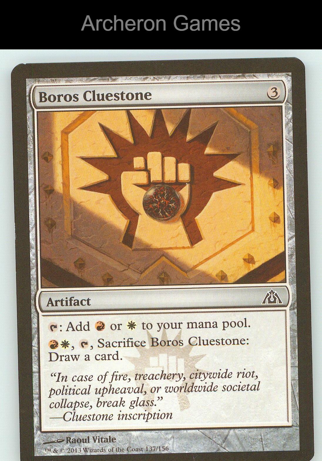 Boros Cluestone DGM 137 C MTG Card NM/EX+