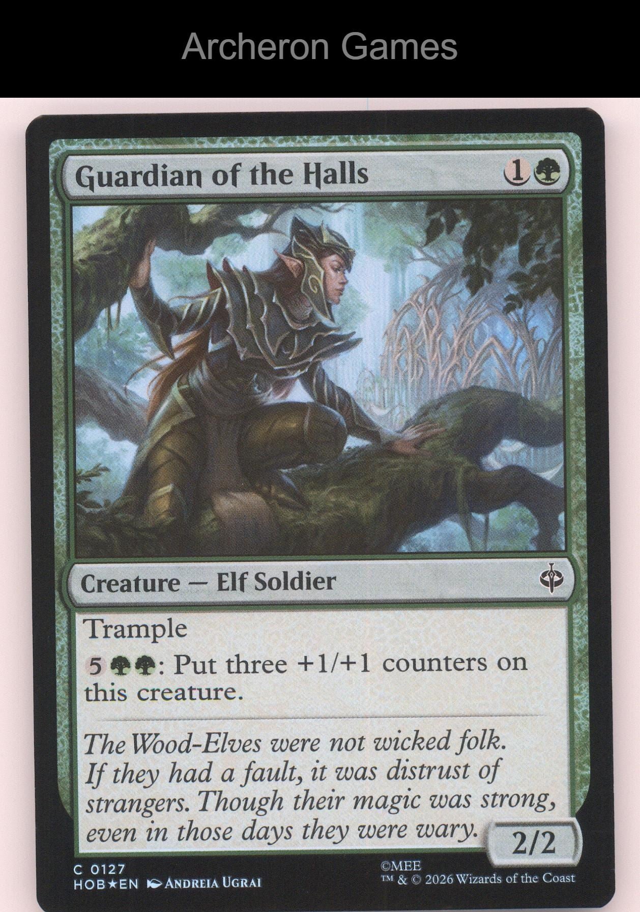 Guardian of the Halls HOB 127 C MTG Card The Hobbit