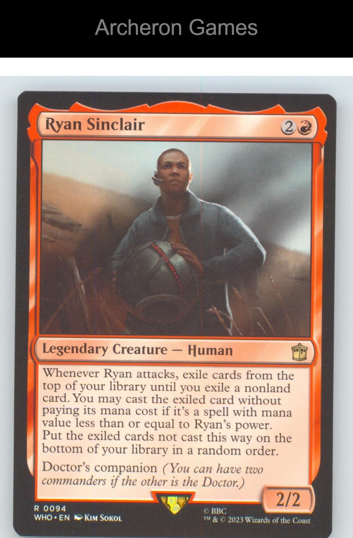 Ryan Sinclair WHO 94 R MTG Card NM/EX+