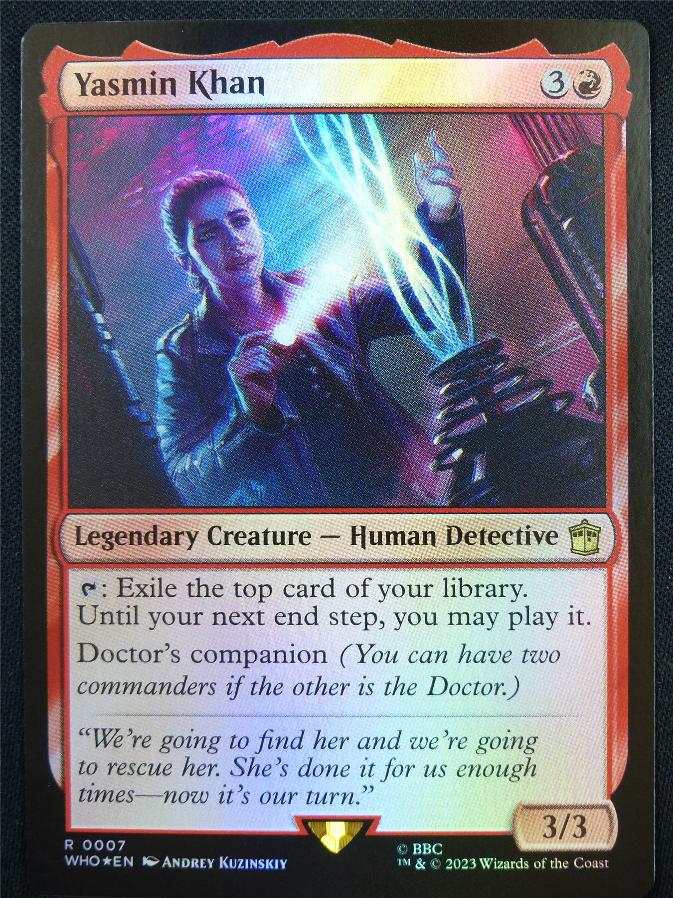 Yasmin Khan Foil - WHO - Mtg Card #5Z6 – Archeron