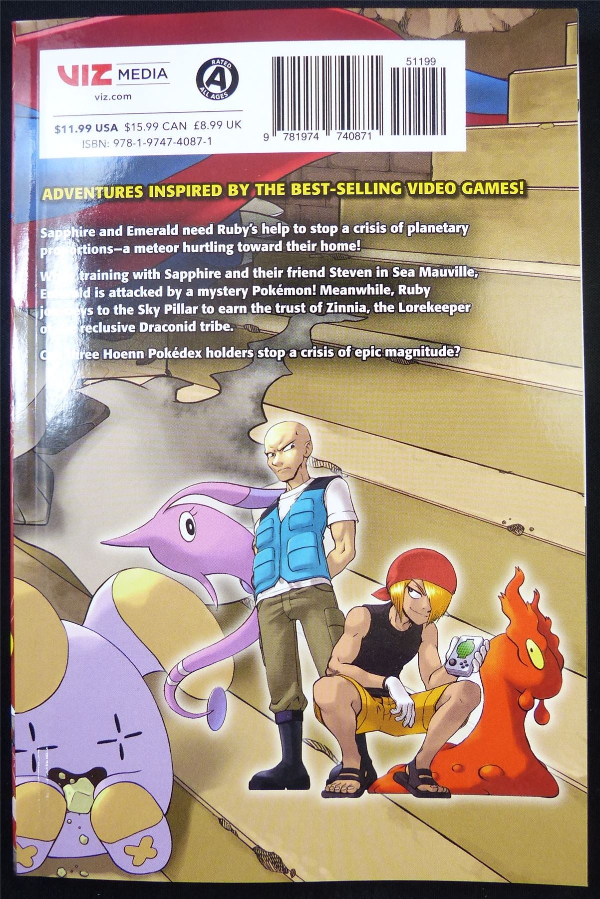 POKEMON Adventures Ruyby and Sapphire volume 1 - Viz Media Manga #3TG