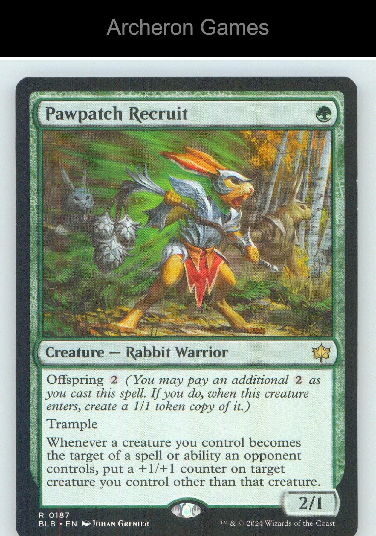 Pawpatch Recruit BLB 187 R MTG Card NM/EX+