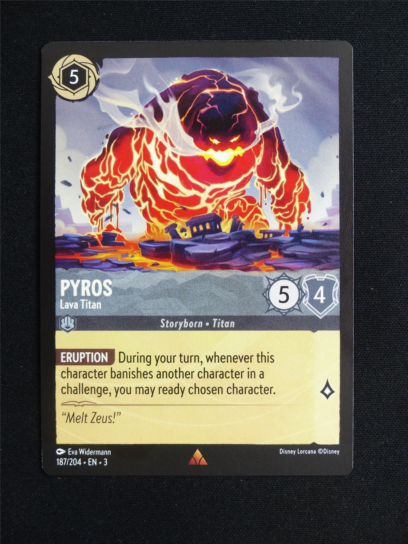Pyros Lava Titan 187/204 - Lorcana Card #208