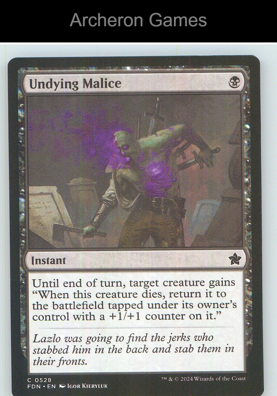 Undying Malice FDN 528 C MTG Card NM/EX+