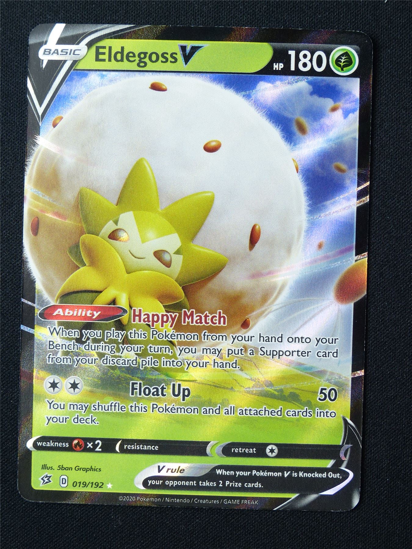 Eldegoss V 019/192 Holo - Pokemon Card #6PS