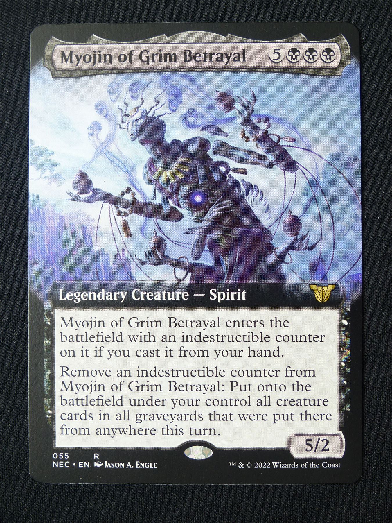 Myojin of of Grim Betrayal Extended Art - NEC - Mtg Card #4ST