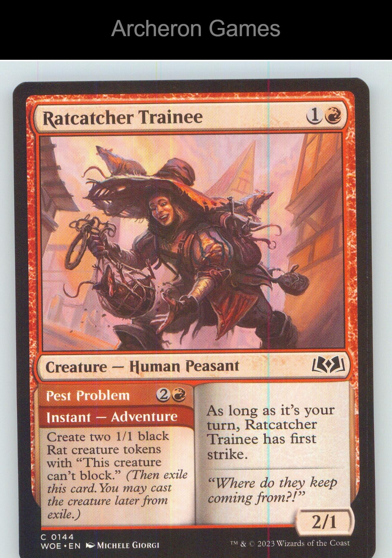 Ratcatcher Trainee WOE 144 C MTG Card NM/EX+
