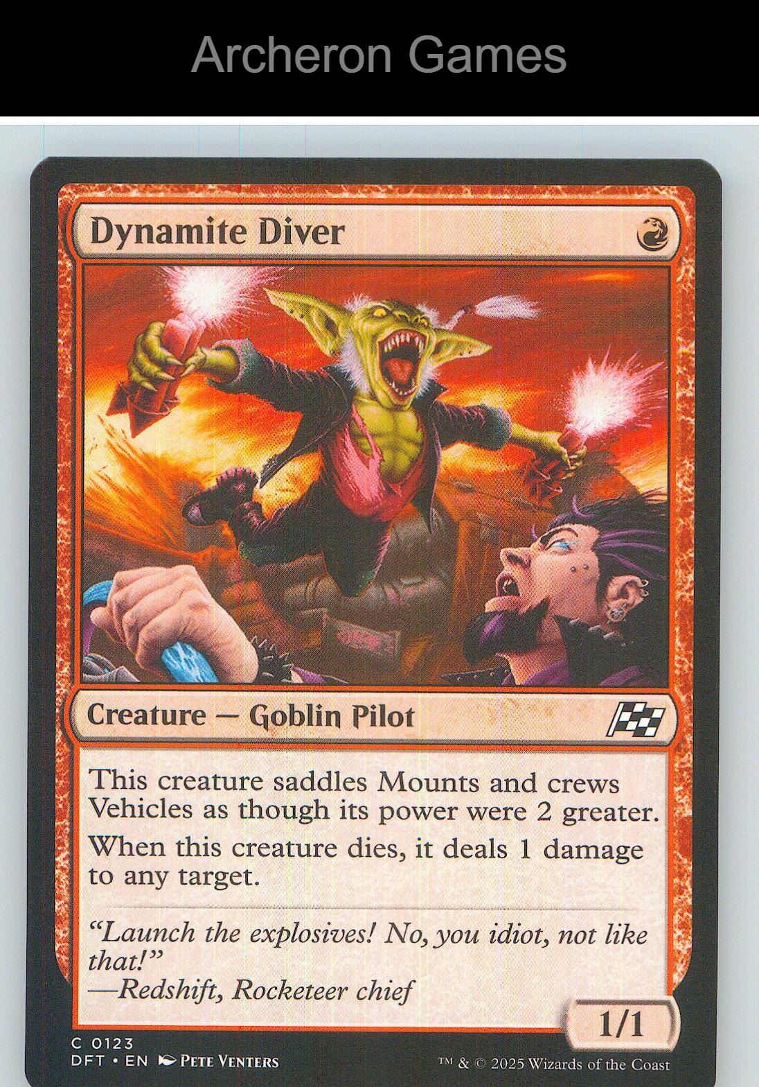 Dynamite Diver DFT 123 C MTG Card NM/EX+