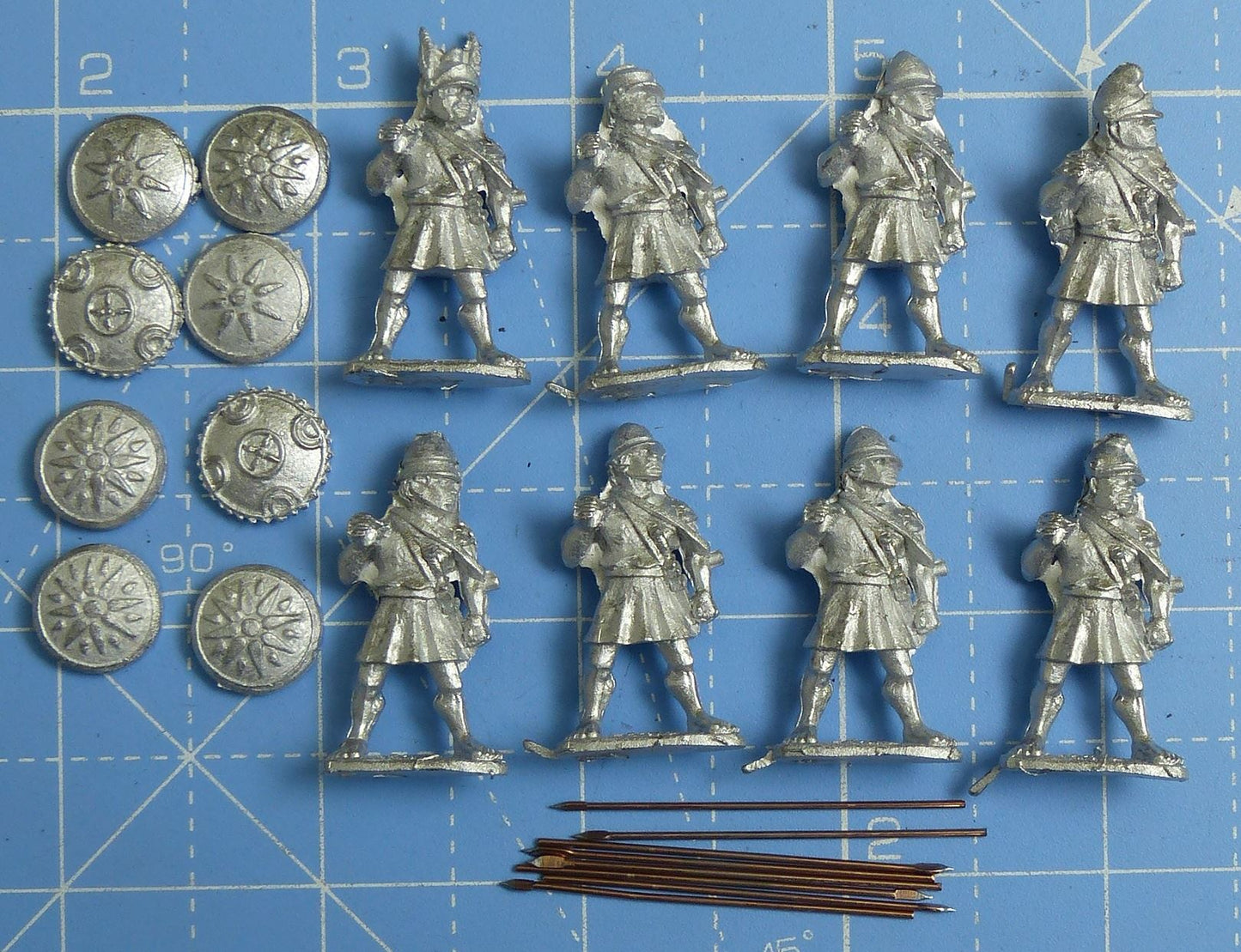 Unarmoured Macedonian Pikemen WG101 Metal - Wargames Foundry Miniatures #26F