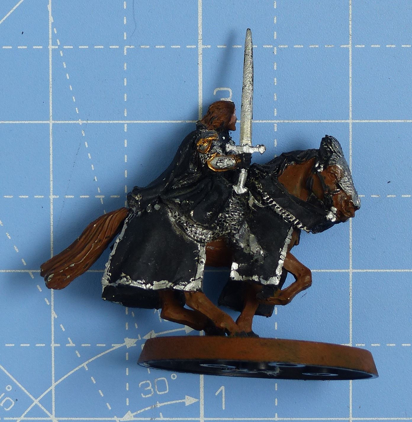 Classic Metal Aragorn King of Men on Horse OOP - Lord of the Rings Warhammer #347