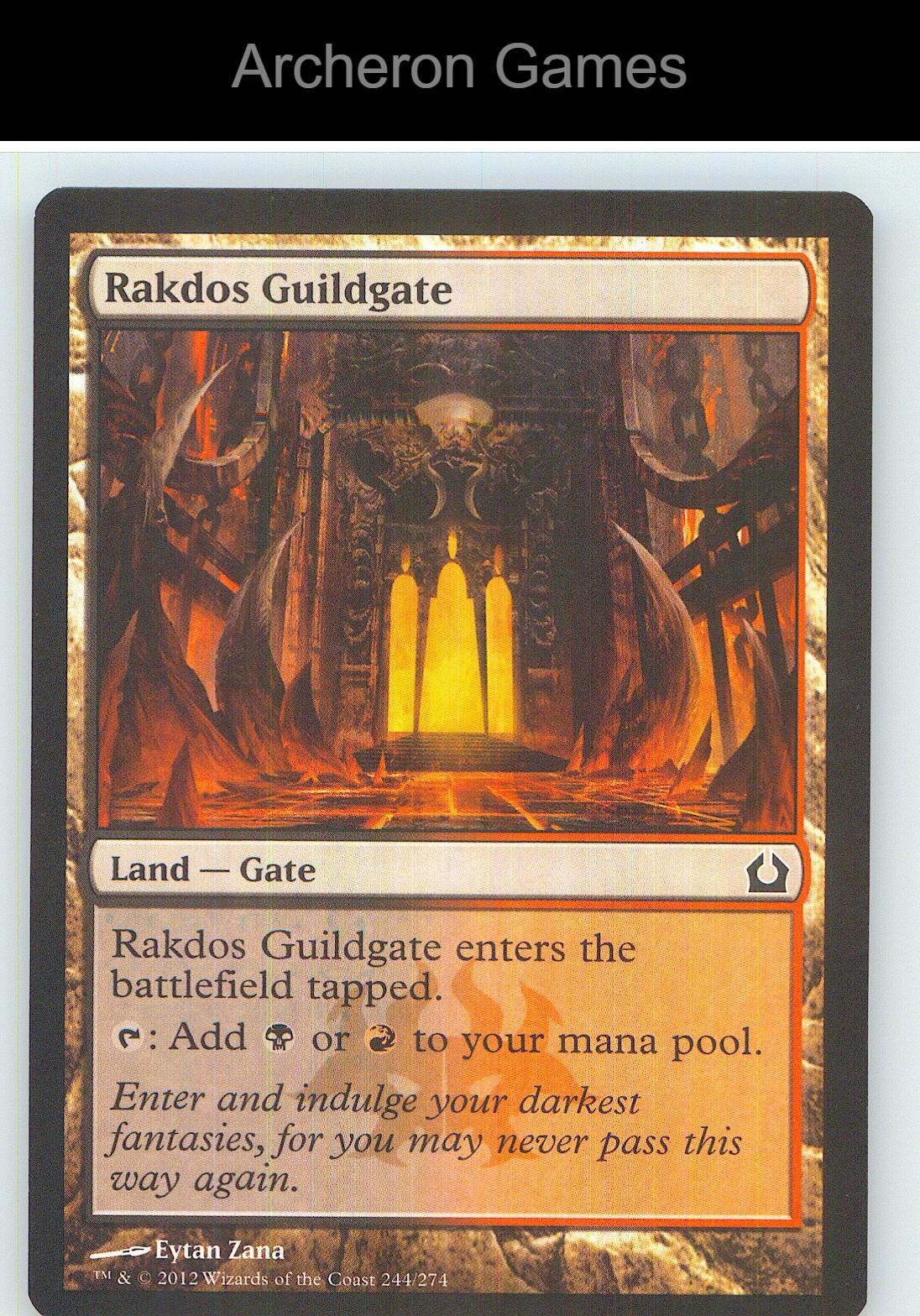 Rakdos Guildgate RTR 244 C MTG Card NM/EX+