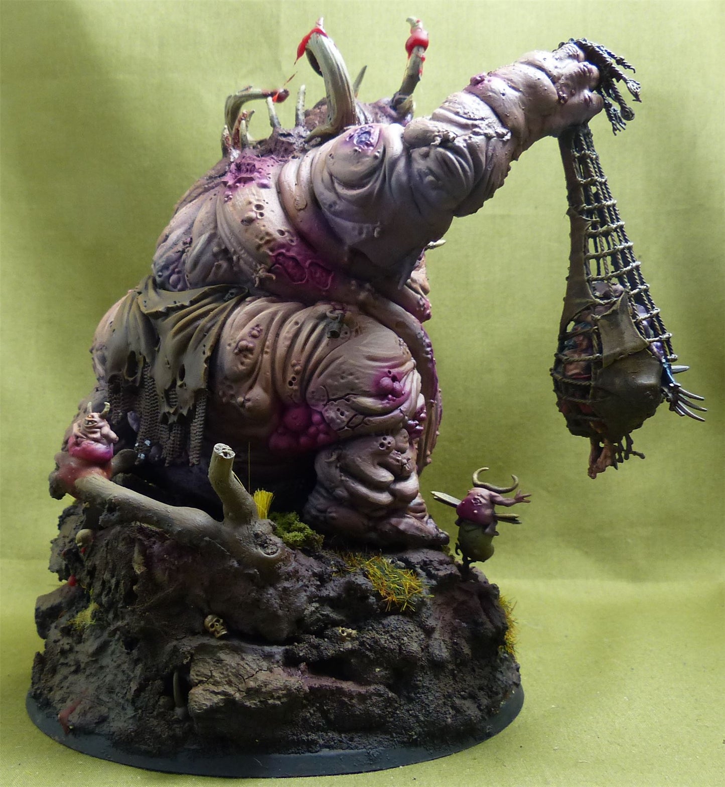 Great Unclean One painted - Nurgle Daemons - Warhammer 40K AoS #27B