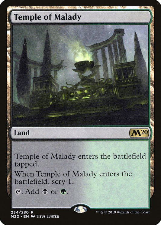 Mtg: M20 : Temple of Malady -  - NM