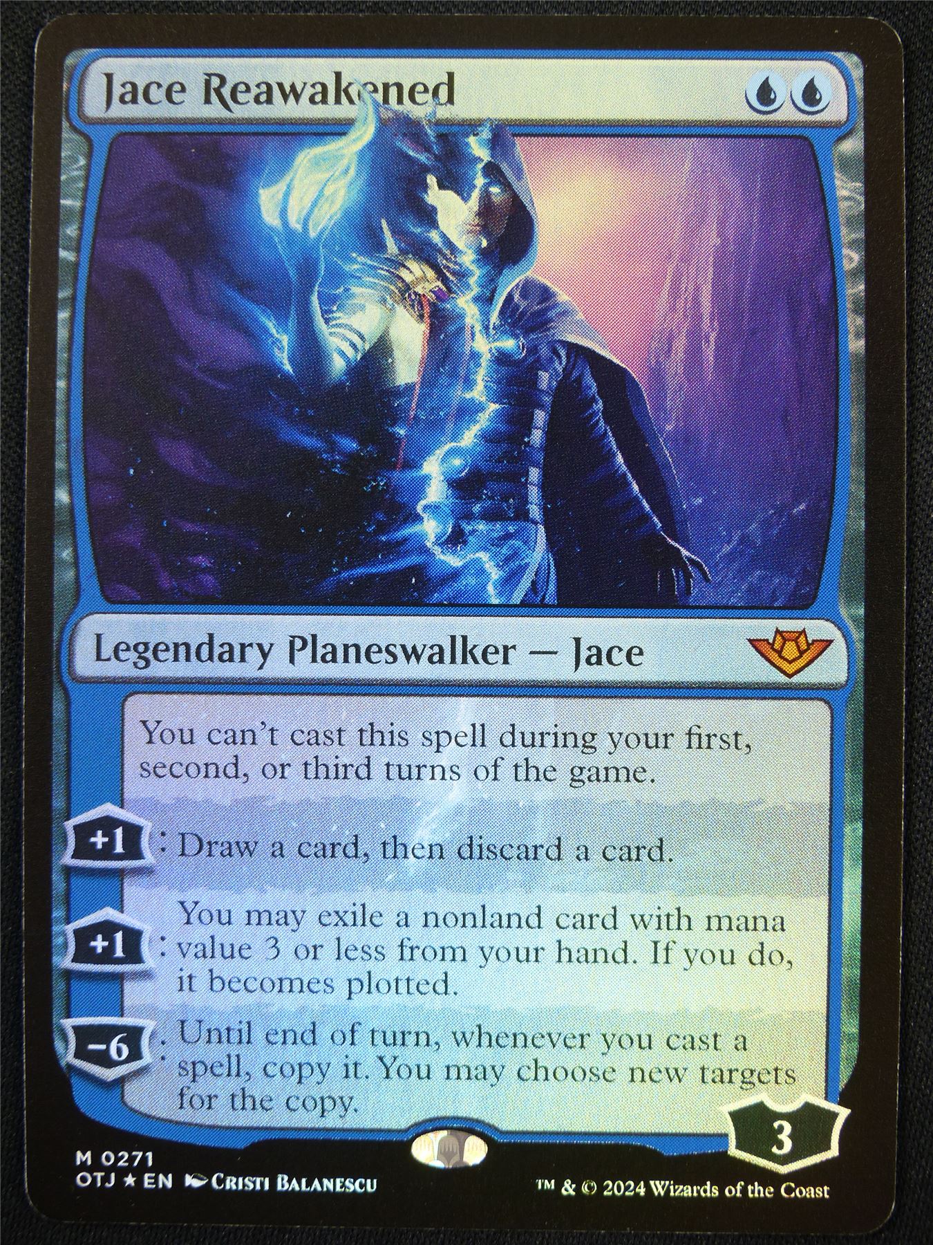 Jace Reawakened Foil - OTJ - Mtg Card #615 Jace Reawakened Foil - OTJ - Mtg Card #615