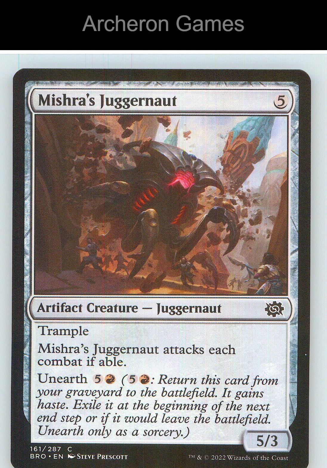 Mishra's Juggernaut BRO 161 C MTG Card NM/EX+