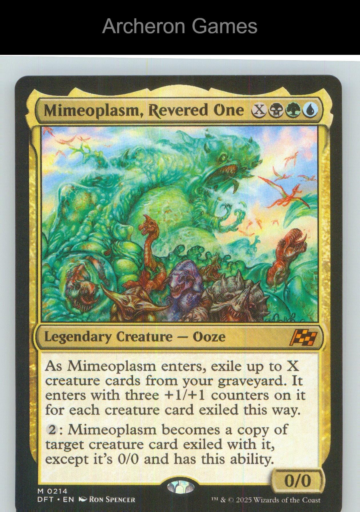 Mimeoplasm, Revered One DFT 214 Mythic MTG Card NM/EX+