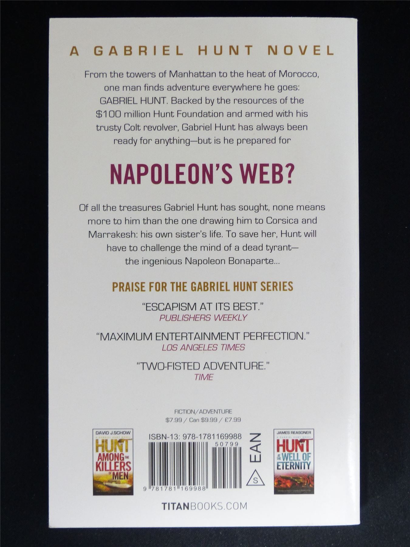 A Gabriel Hunt Novel: Through Napoleon's Web - Titan Novel Softback #NX