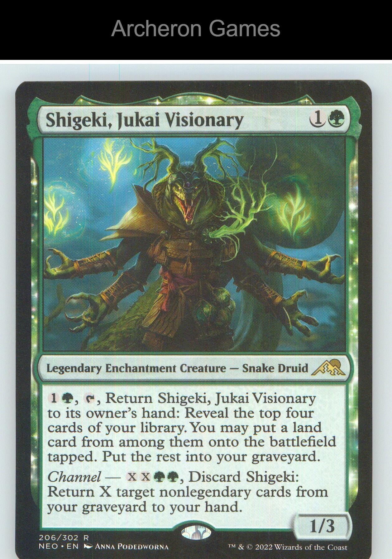 Shigeki, Jukai Visionary NEO 206 R MTG Card NM/EX+
