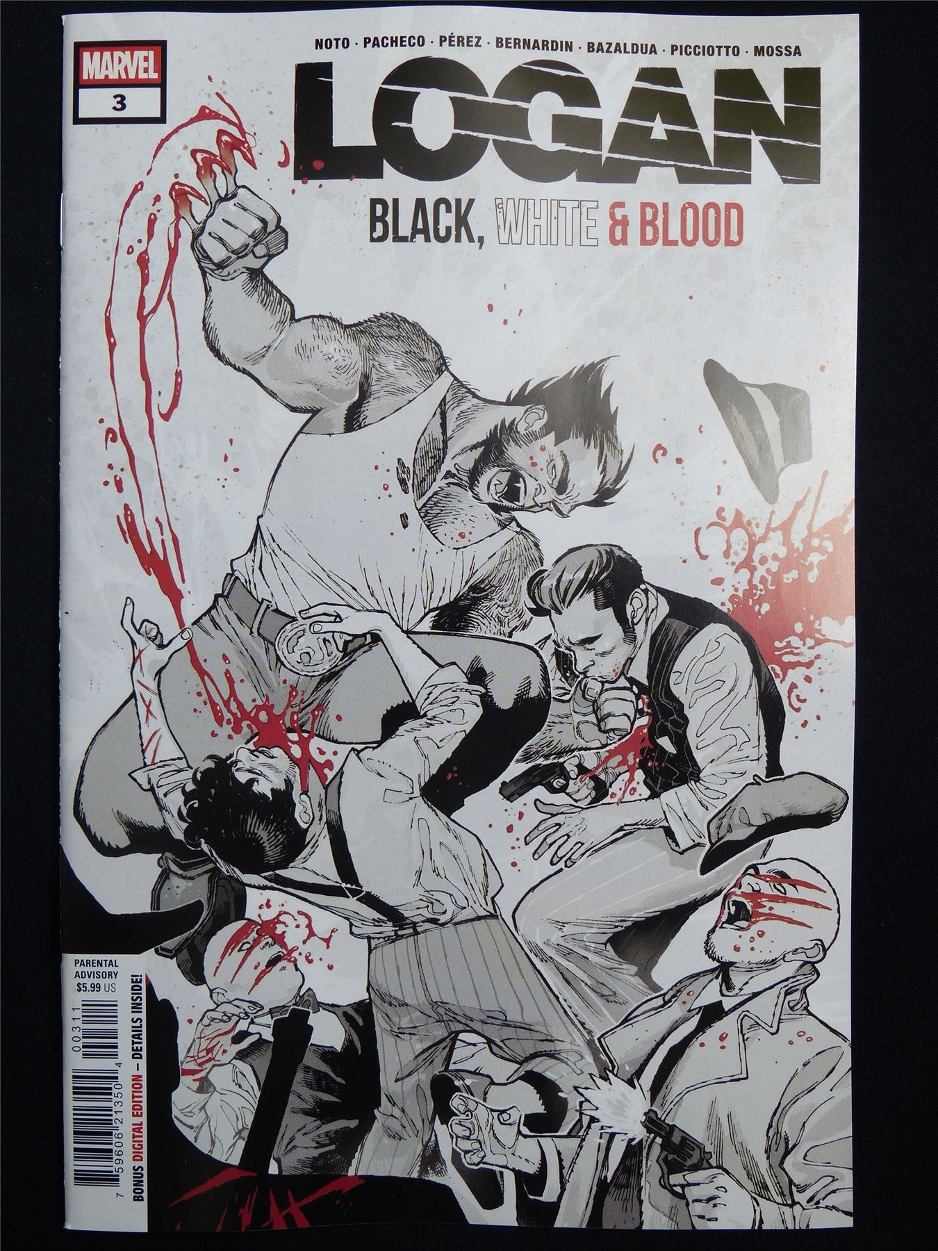 LOGAN: Black White & Blood #3 - May 2026 Marvel Comic #3RS