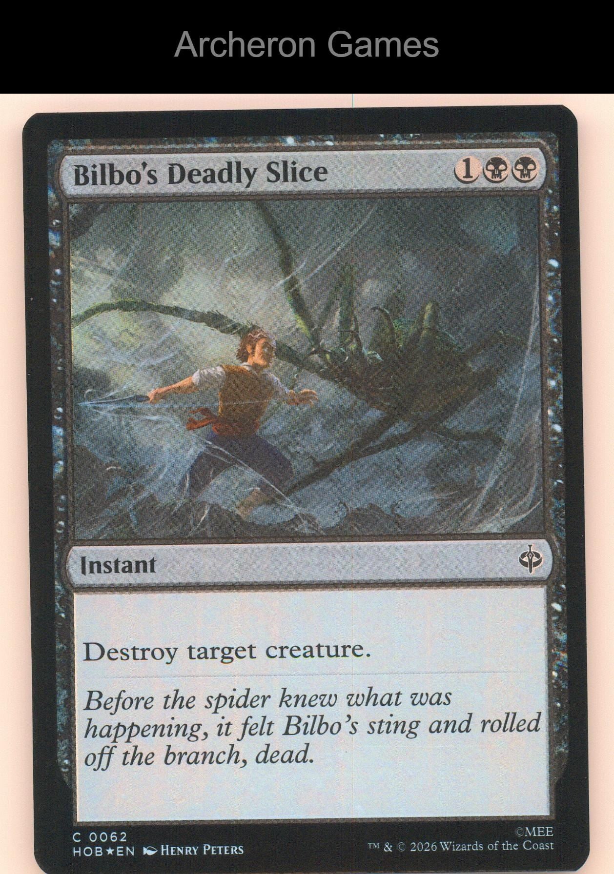 Bilbo's Deadly Slice HOB 62 C MTG Card The Hobbit
