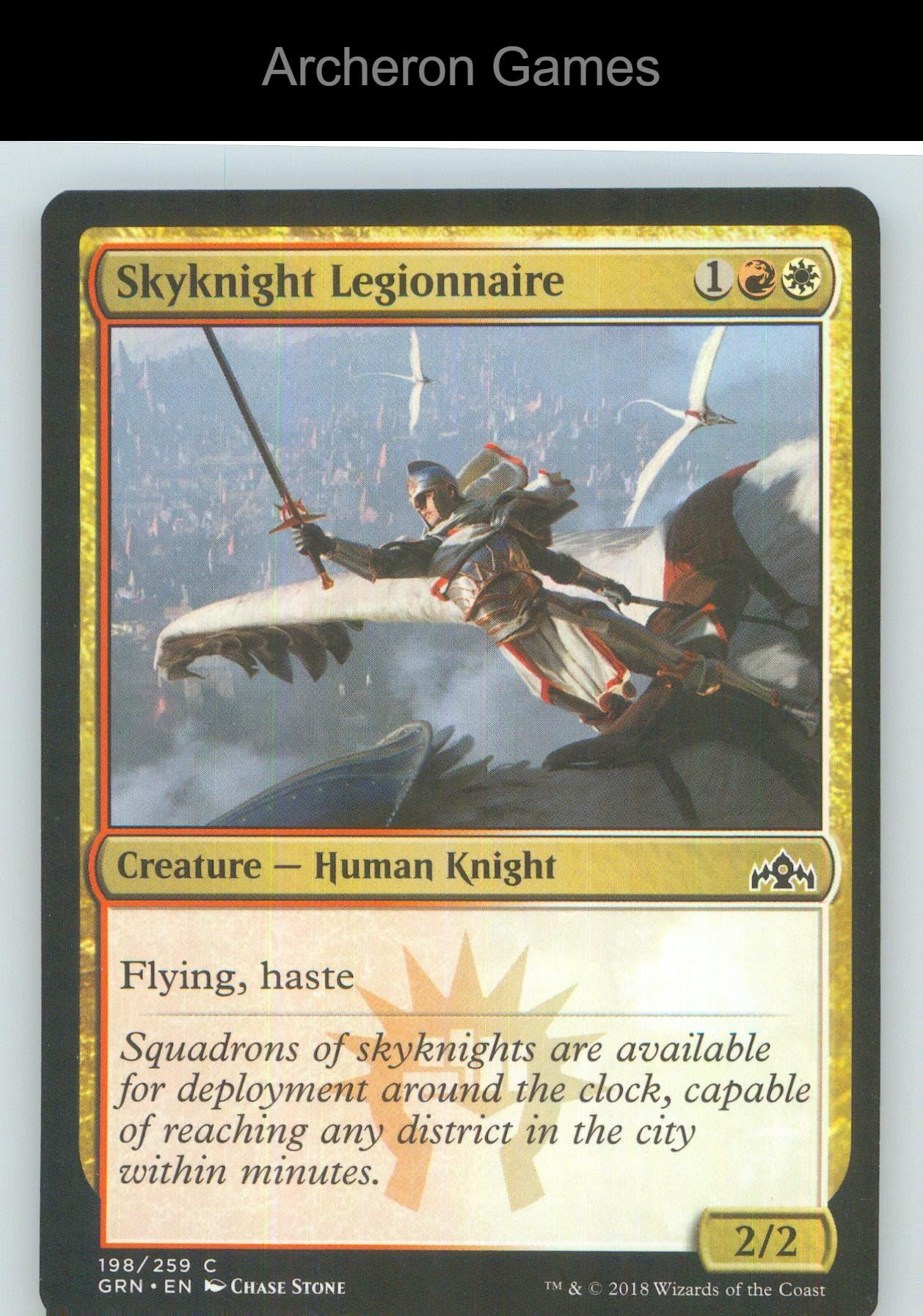 Skyknight Legionnaire GRN 198 C MTG Card NM/EX+