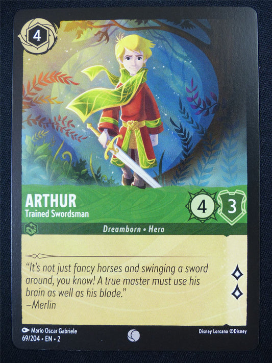 Arthur Trained Swordsman 69/204 - Lorcana Card #4R0