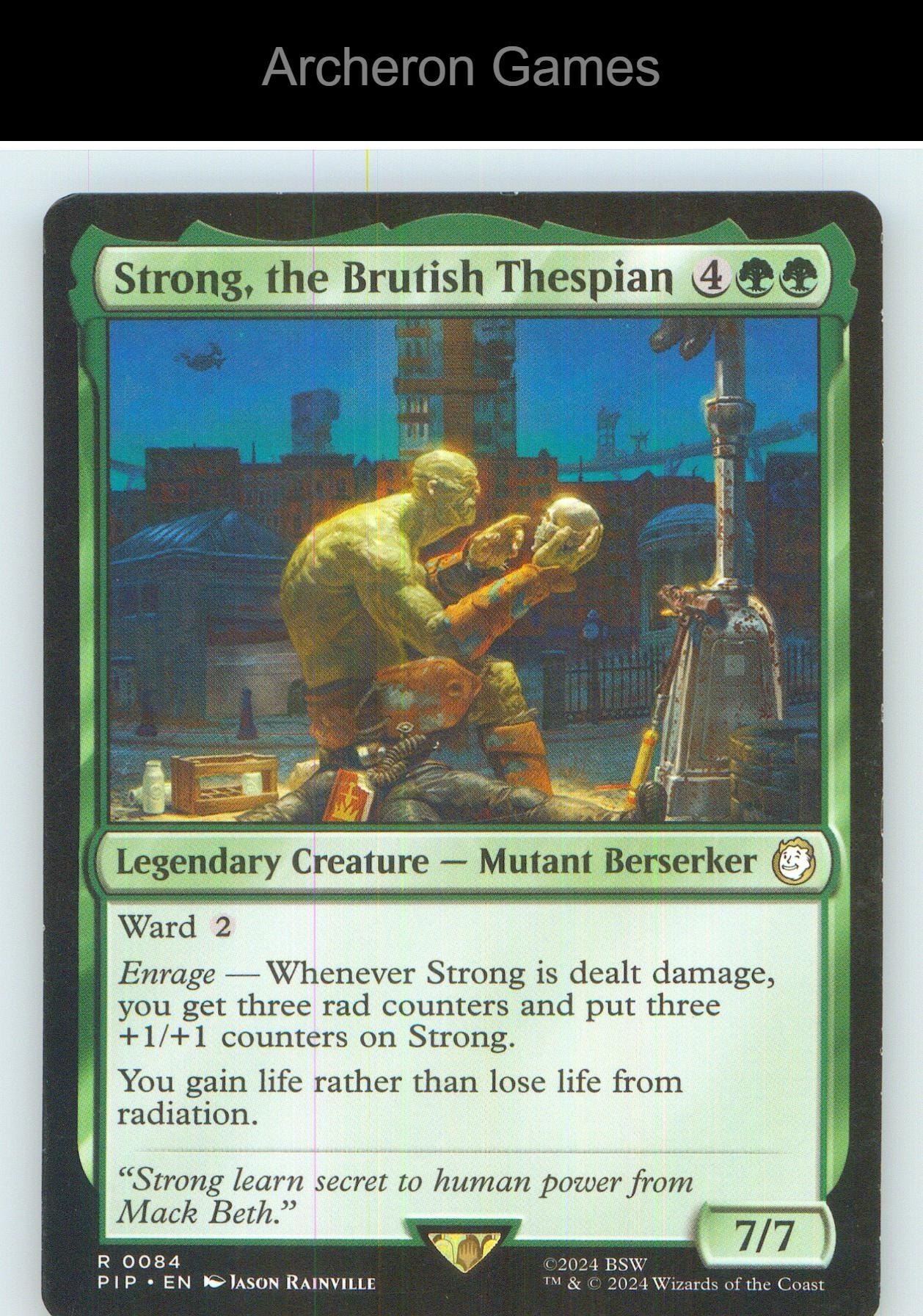 Strong, the Brutish Thespian PIP 84 R MTG Card NM/EX+