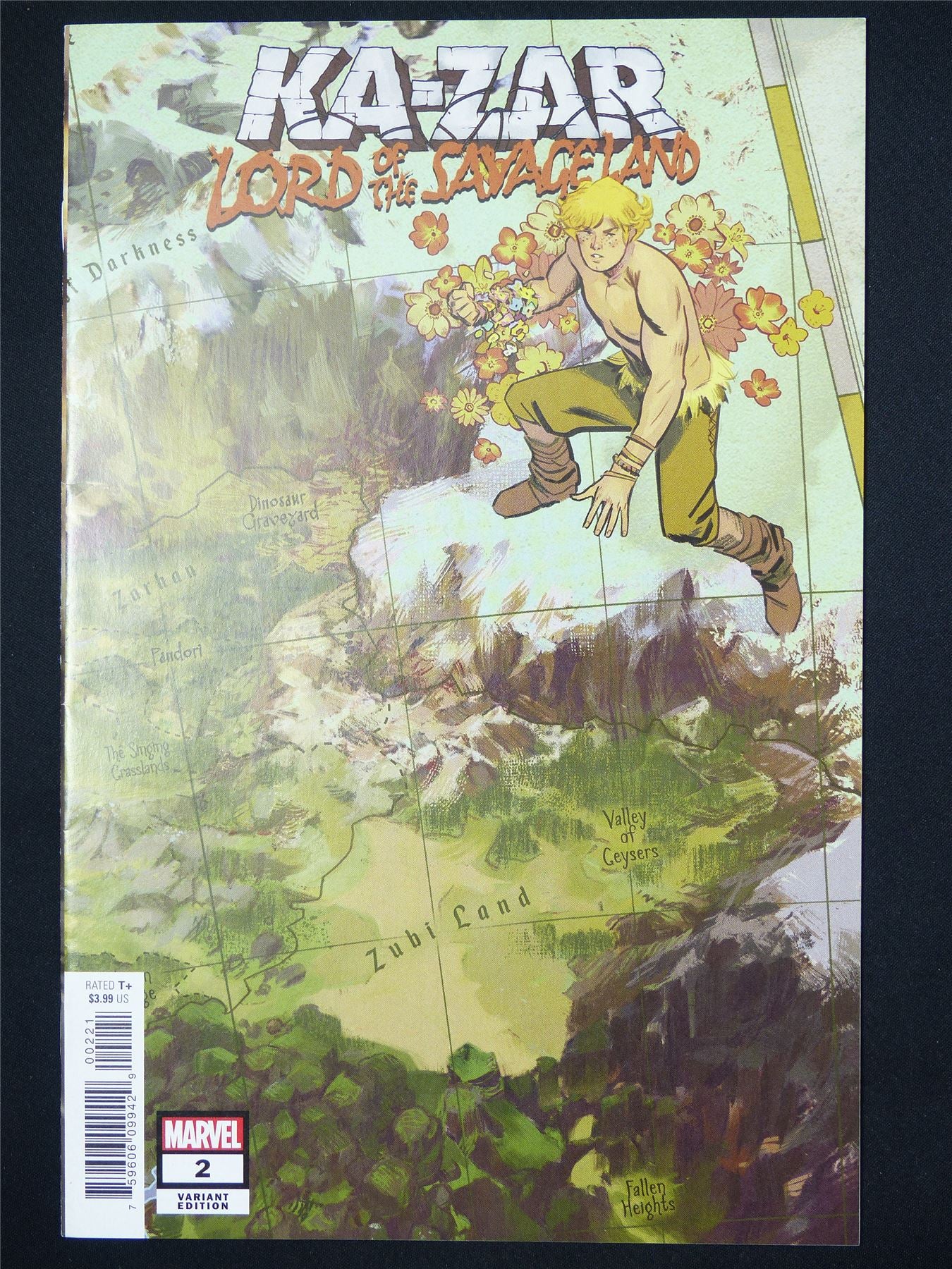 KA-ZAR Lord of the Savage Land #2 1:10 Garcia Map Variant - B&B Marvel Comic #8DH