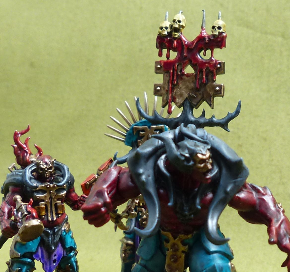 Gorechosen of Dromm painted - Chaos Warband - Warhammer Underworlds #2PZ