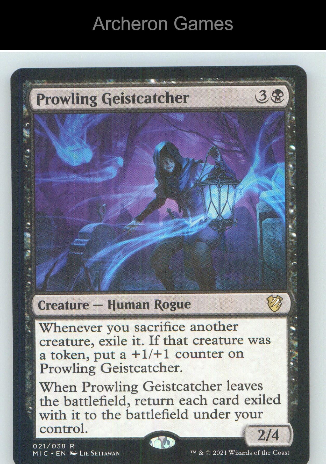 Prowling Geistcatcher MIC 21 R MTG Card NM/EX+