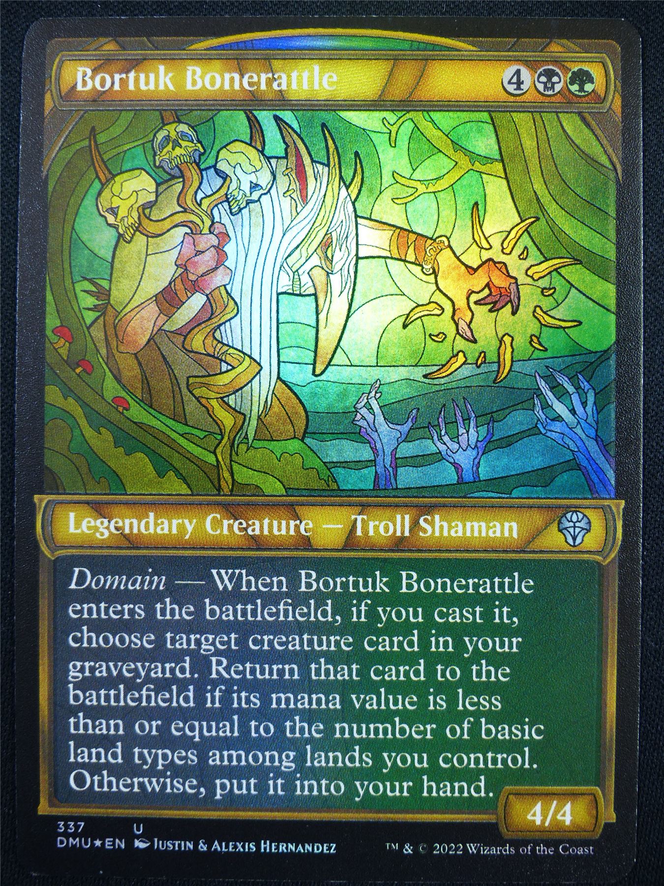 Borruk Bonerattle Textured Foil - DMU - Mtg Card #5YT