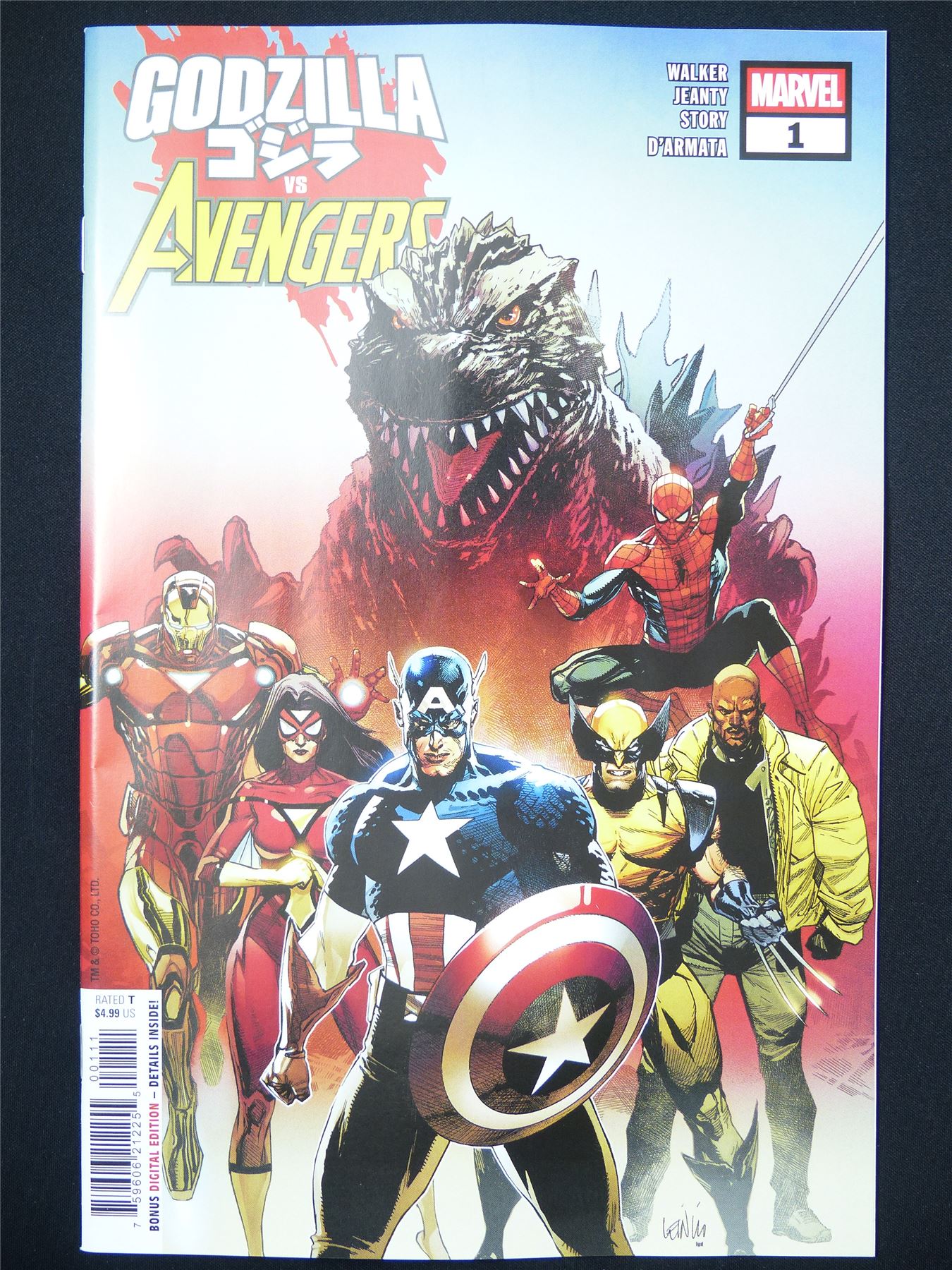 GODZILLA vs Avengers #1 - Aug 2025 Marvel Comic #190