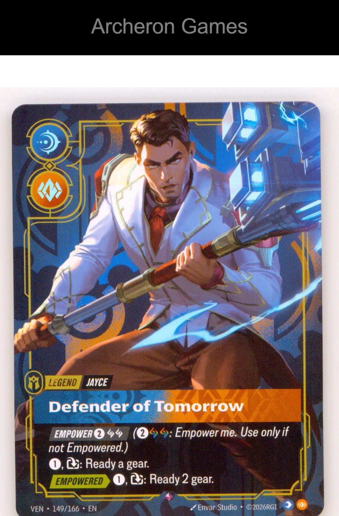 Jayce - Defender of Tomorrow VEN 149/166 R Vendetta Riftbound Card