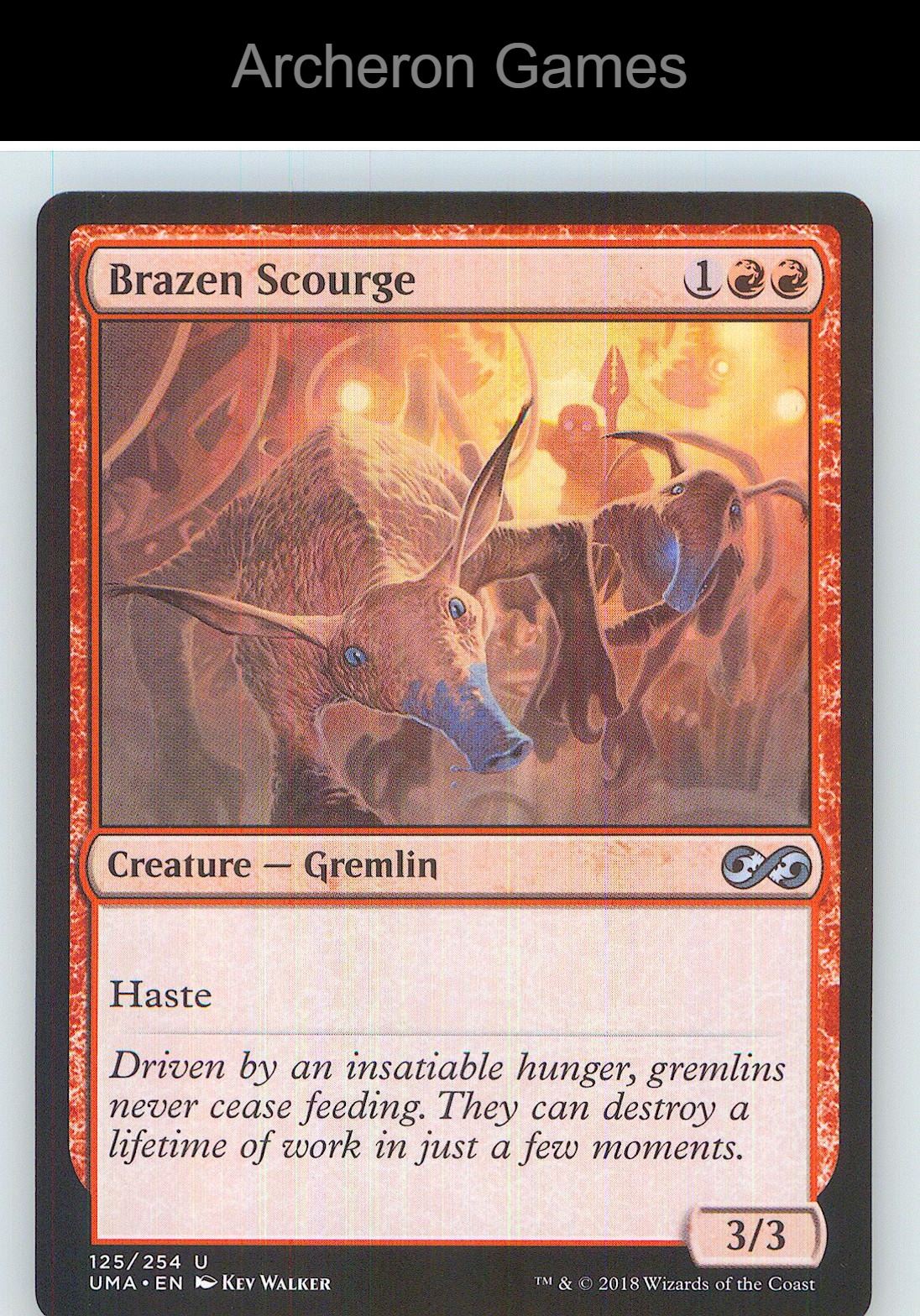 Brazen Scourge UMA 125 UC MTG Card NM/EX+