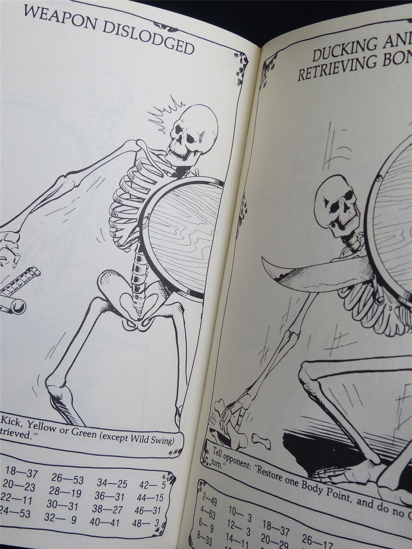 Lost Worlds Fantasy Combat Book: Skeleton with Scimitar and Shield - Booklet #2TP