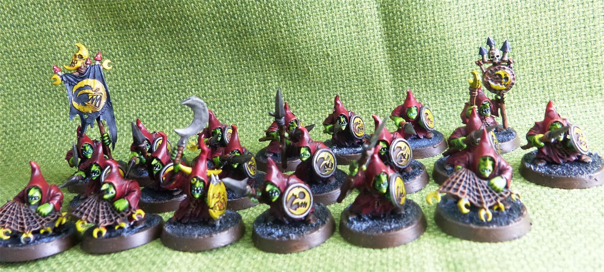 Gloomspite Gitz - Moonclan Stabbas ( Night Goblin) 20 Figures Painted - Warhammer AoS 40k #BC