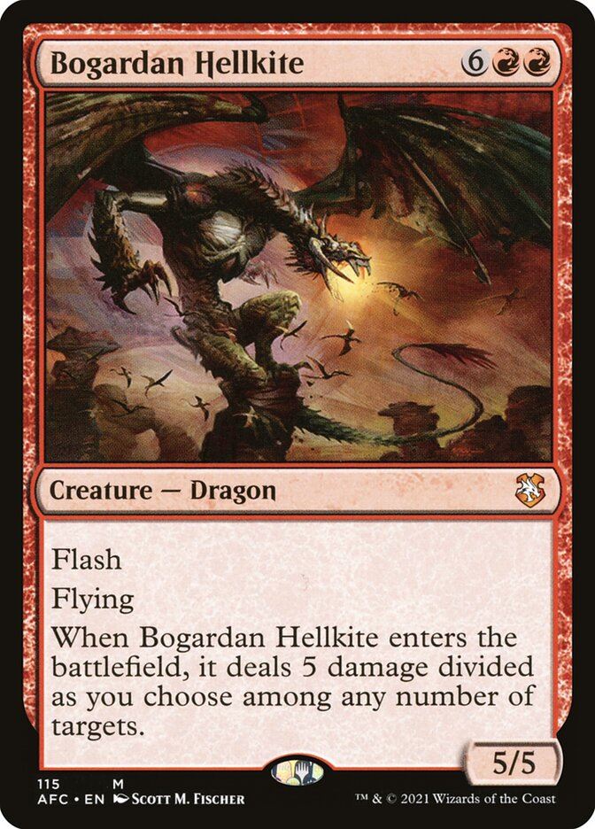 Mtg: AFC : Bogardan Hellkite - - NM