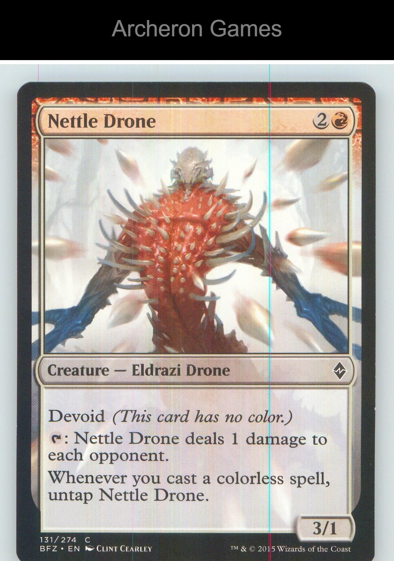 Nettle Drone BFZ 131 C MTG Card NM/EX+