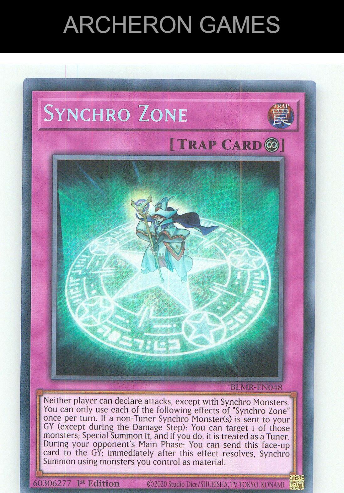 Synchro Zone SEC YUGIOH Card 1st Edition