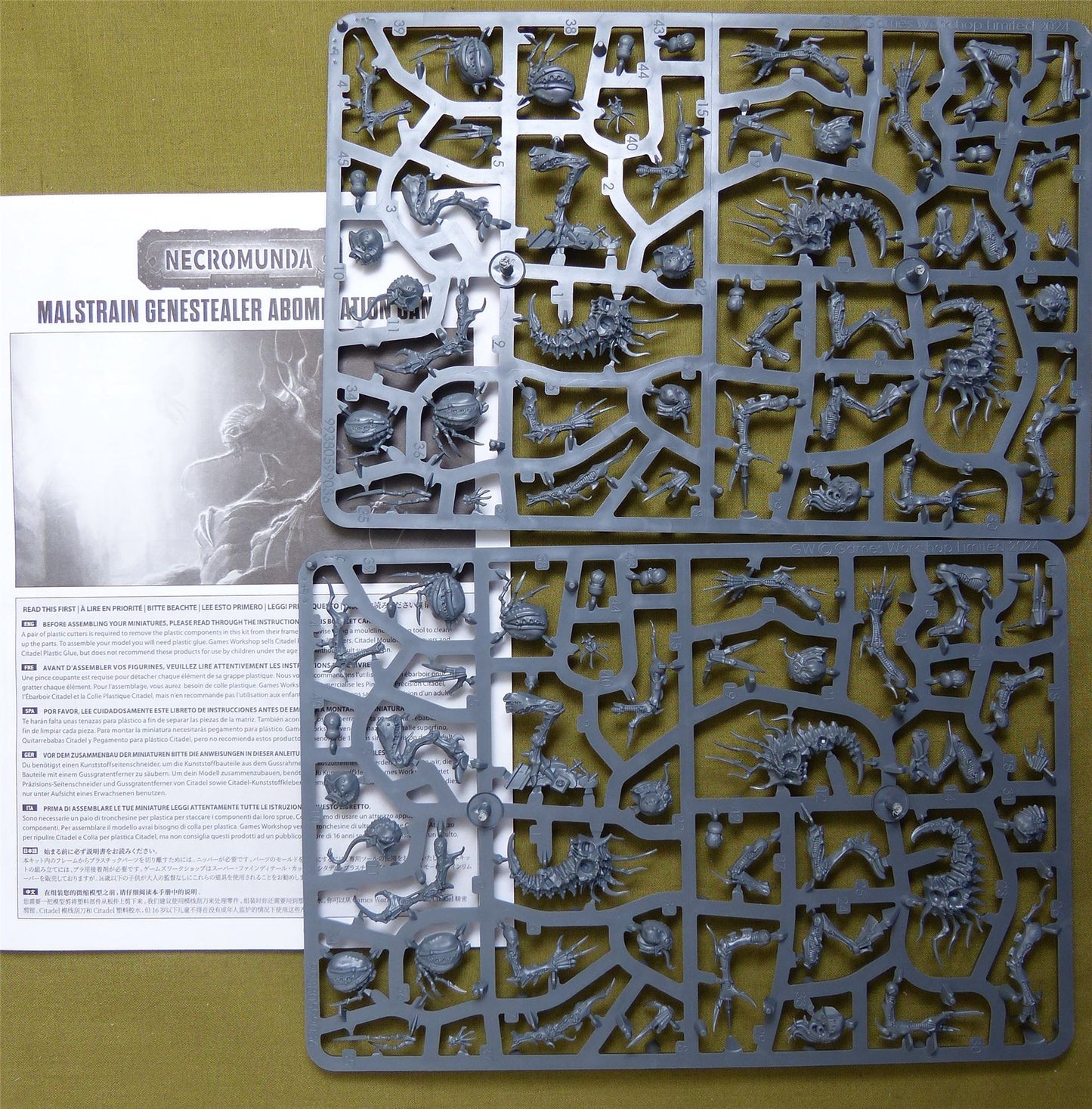 Malstrain Genestealer Abomination Gang complete sprue - Warhammer Necromunda #320