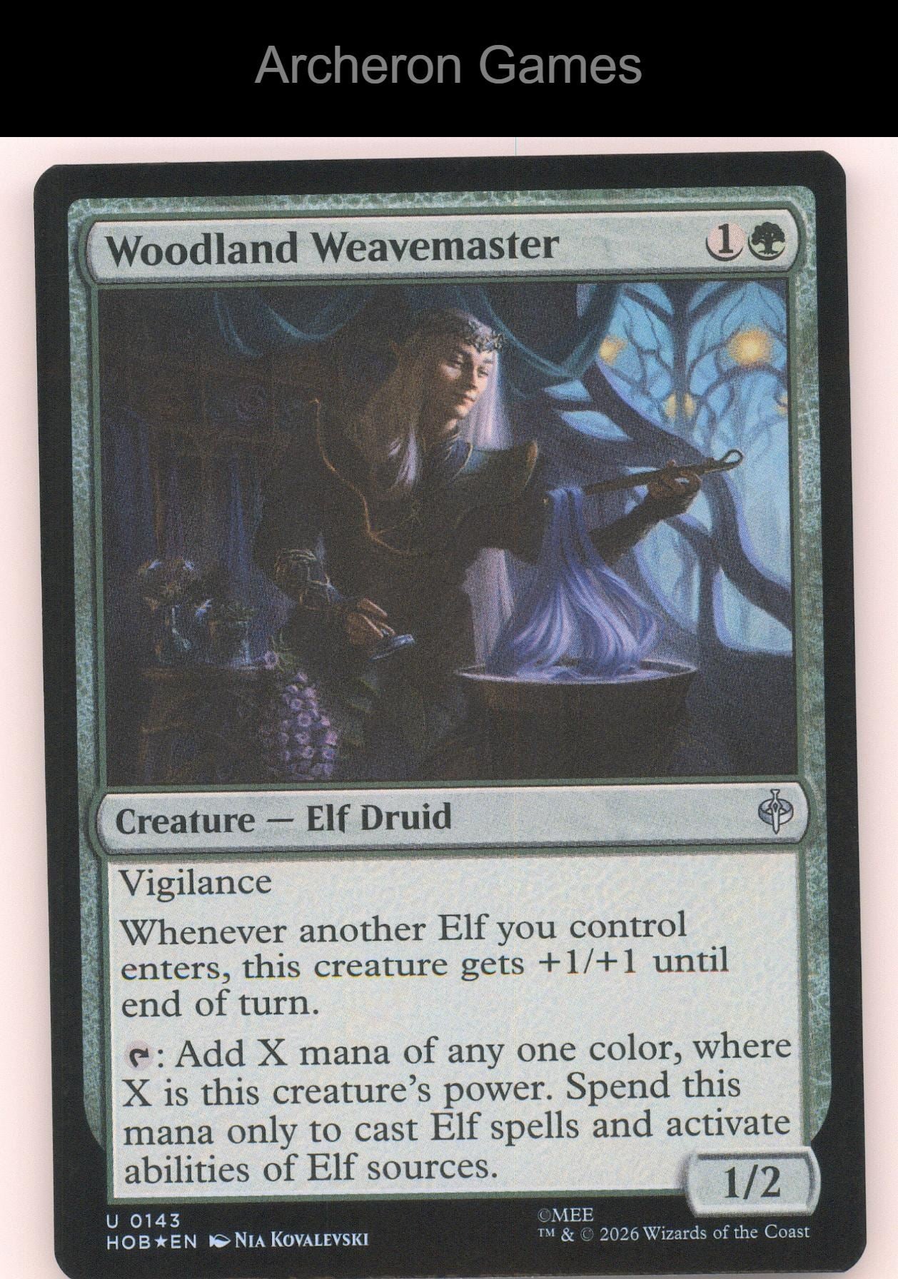 Woodland Weavemaster HOB 143 UC MTG Card The Hobbit
