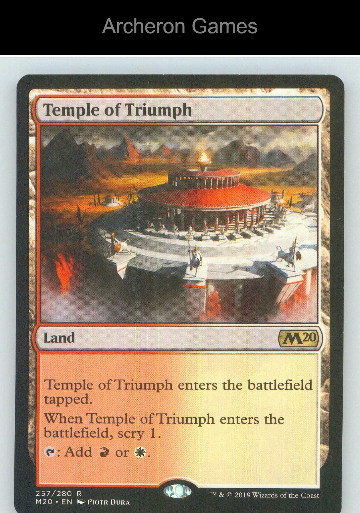 Temple of Triumph M20 257 R MTG Card NM/EX+