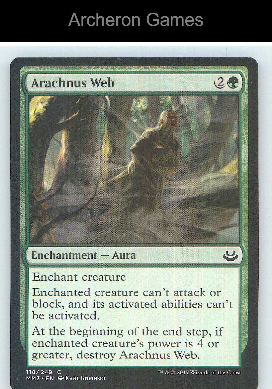 Arachnus Web MM3 118 C MTG Card NM/EX+
