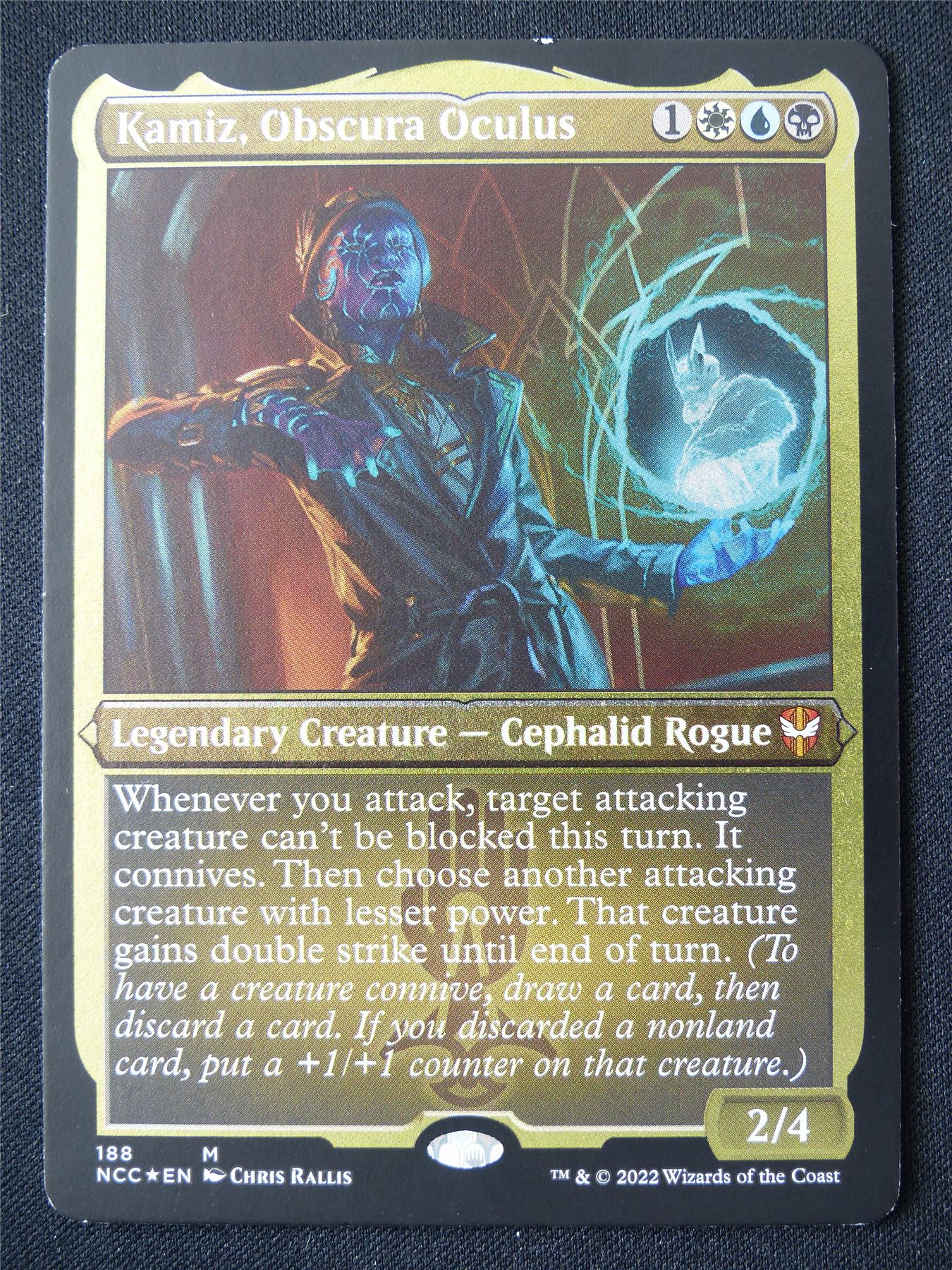 Kamiz Obscura Oculus Foil Thick Card Commander - NCC - Mtg Card #B4 Archeron Kamiz Obscura Oculus Foil Thick Card Commander - NCC - Mtg Card #B4 Archeron