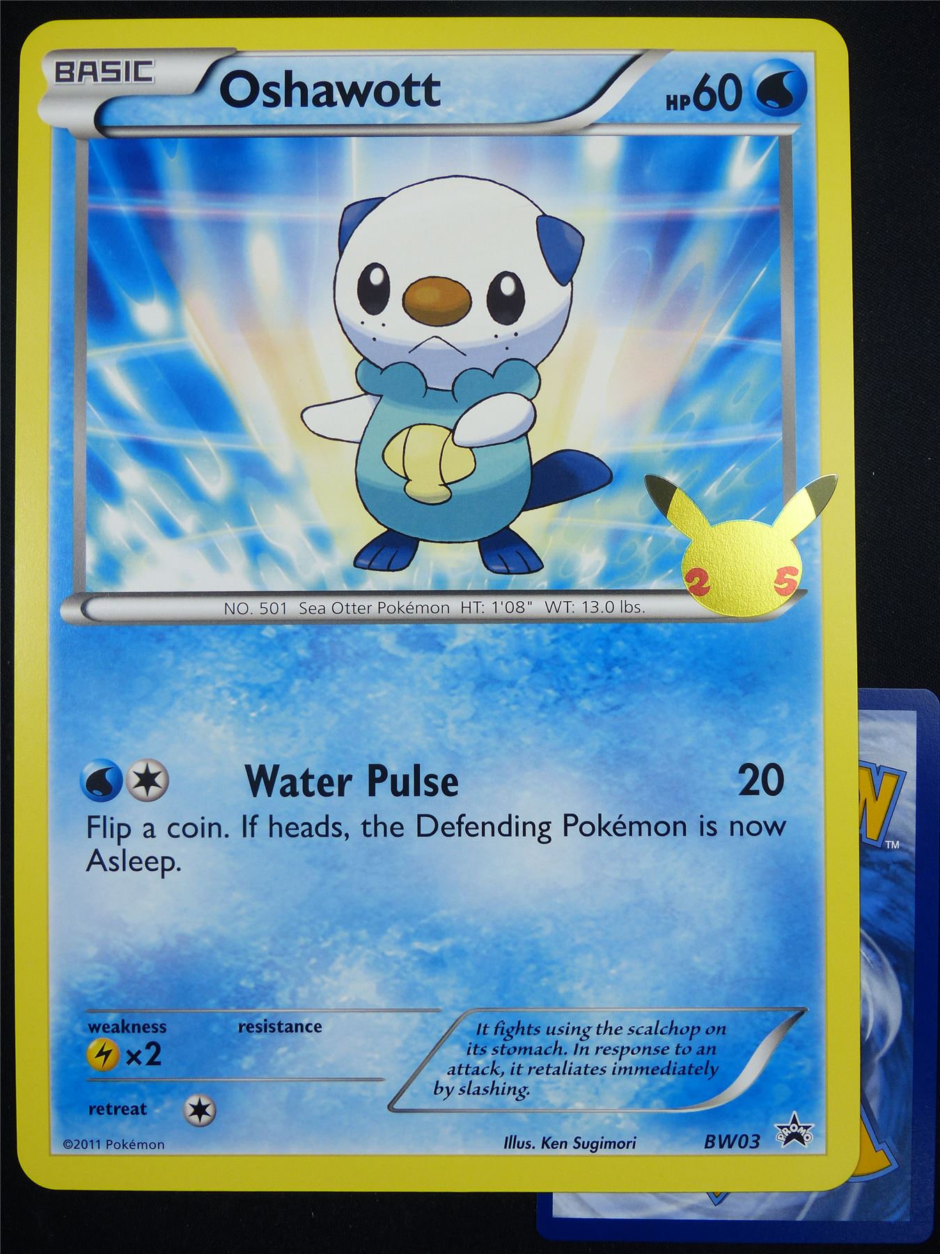 how much is a oshawott pokemon card worth Oshawott BW03 25th Celebration Promo