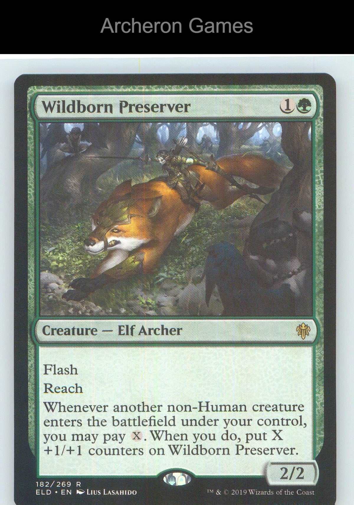 Wildborn Preserver ELD 182 R MTG Card NM/EX+
