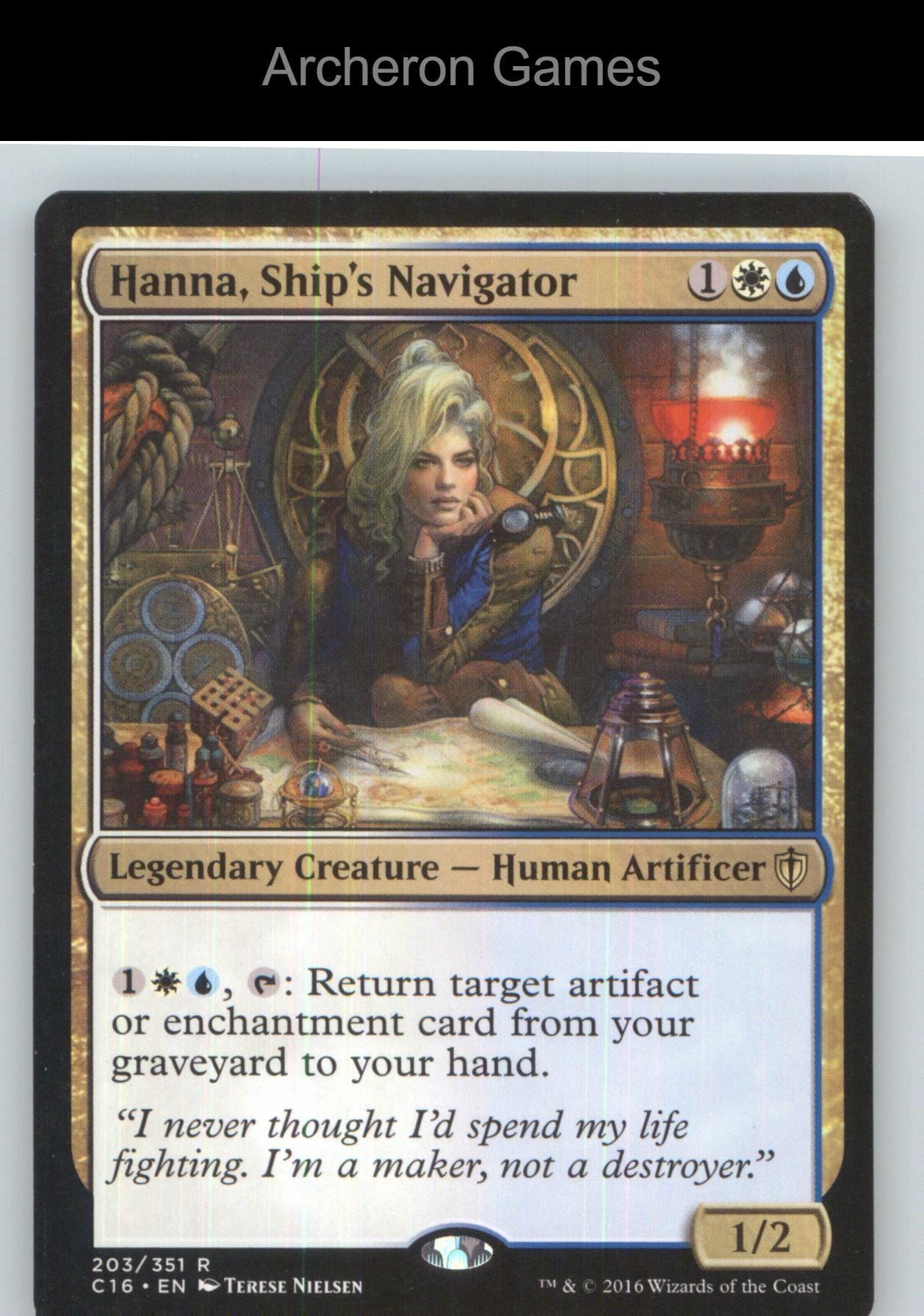 Hanna, Ship's Navigator C16 203 R MTG Card NM/EX+