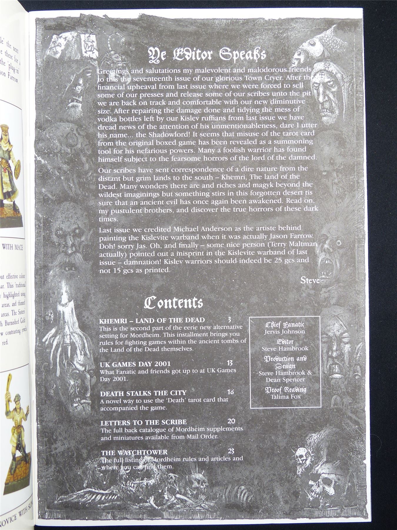 Mordheim: Town Cryer #17 Raiders of the Lost Tombs! - Games Workshop Magazine #1N0