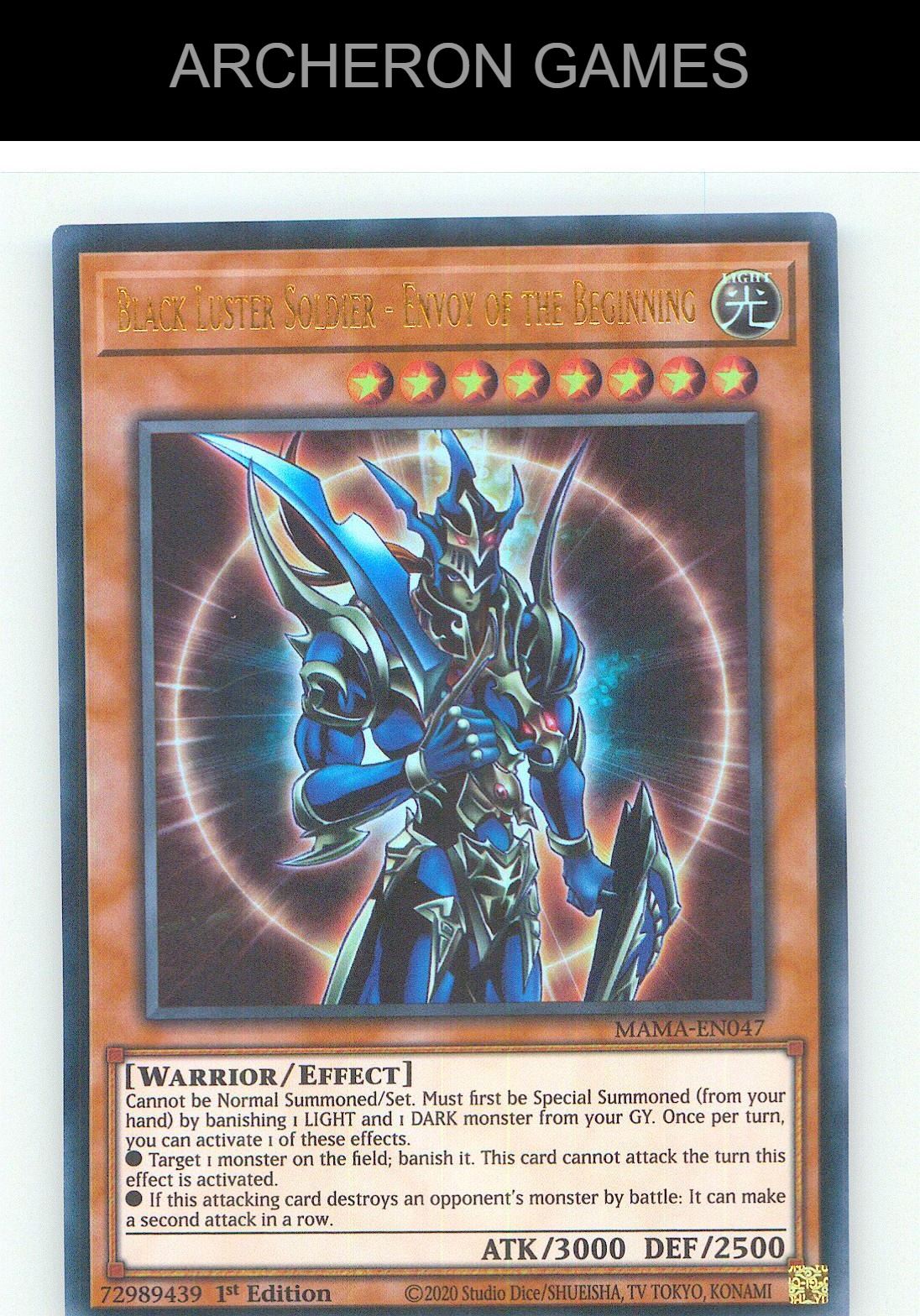 Black Luster Soldier - Envoy of the Beginning Ultra Rare YUGIOH Card 1st Edition