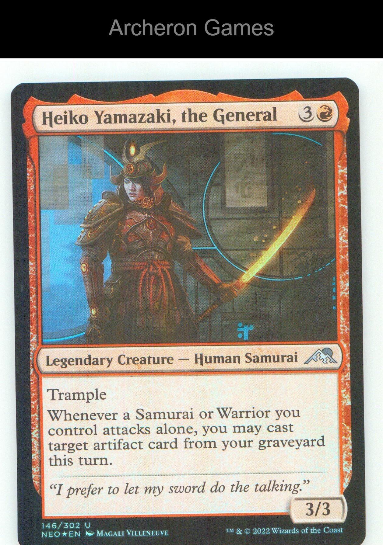 Heiko Yamazaki, the General NEO 146 UC MTG Card NM/EX+ Foil